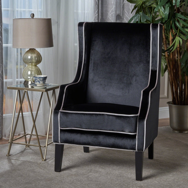 Everly Quinn Dowland Upholstered Wingback Chair & Reviews Wayfair Canada